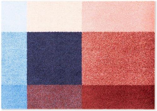HEYMAT, Türmatte, Mix Berry, Waschbar, Saugfähig, Langlebig, Gemischte Farben: Rot, Blau, 60 x 85 cm