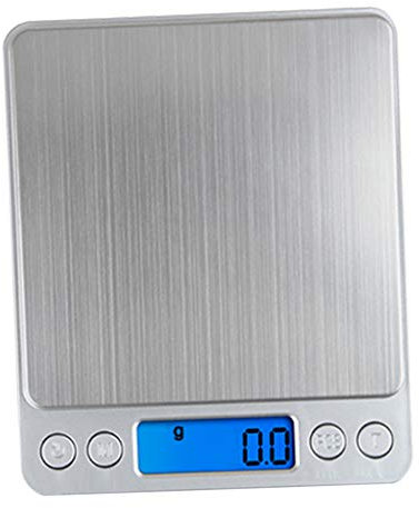 Baoblaze Mini Digital Schmuck Gramm Gradeinteilung 2000g / 0.1g Tara Funktion Einfache Lagerung