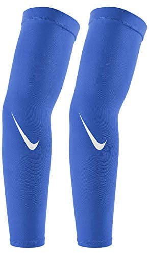 Nike Pro Dri-Fit Sleeves 4.0, ROYAL Weiß, Small-Medium