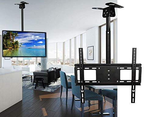 Supporto soffitto per tv staffa braccio regolabile da 26 a 55 pollici