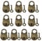 Zliger 10 Piezas Candado Vintage Multiusos Cerradura de Llave con Llaves Mini Candados Aleación de Zinc Cerradura de Llave para Artículos Pequeños Joyas Caja de Equipa