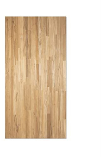 BioMaderas Étagère en bois massif en teck 18 mm d'épaisseur/Plan de travail/Plan de travail/Plan de travail/Découpé/FSC® 100 % dentelé