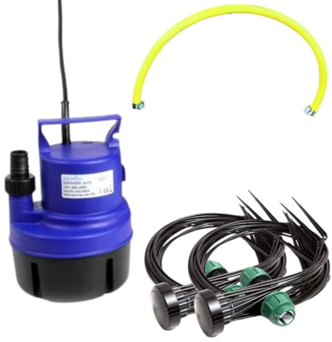 Weedness Micro-Bewässerungssystem Profi für 24 Pflanzen - Automatische Bewässerung Anlage Tropf Pflanzen Set Topfpflanzen Garten Balkon
