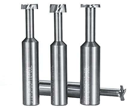 1pc T-Nut-Fräser 4-12mm Schaft 4 Flöte Hartmetall-Schaftfräser für die Metallbearbeitung T-Nut-Nutfräser CNC-Fräser-1 Stück 8x3x4x12,7x50