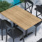 GGMMÖBEL Jamaika | Tischplatte | 120 x 70 cm | Eiche | Topalit Gartentischplatte | Perfekt für klappbare Gartentisch, Esstisch | Restaurant, Cafe, Bar | Indoor und Outdoor
