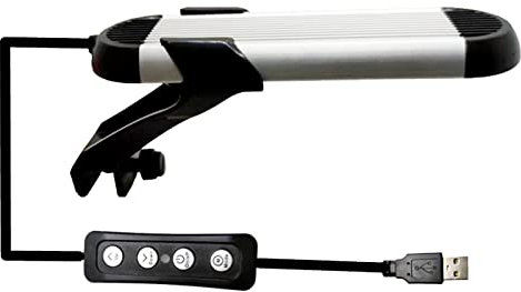 Minidiva Full Spectrum Aquarium Light, USB Clamp Aquarium Light, Aquarium Water Plant Light Desktop Fish Tank Mini Decoration with 14 Colors Changing Modes,15 LED Beads, 6W