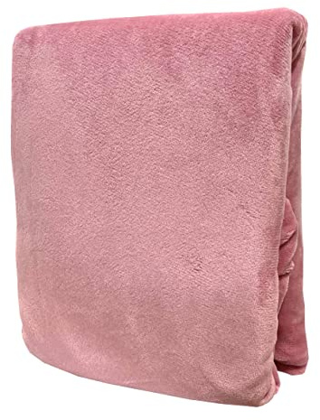 Leonado Vicenti Spannbettlaken Rosa 90x200-100x200 warme kuschelige Winter Premium Cashmere Touch Teddy Bettlaken Fleece Plüsch Betttuch