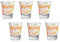 THUN, Set di 6 Tazzine da Caffè in Vetro Decorato con Motivi Floriali, Linea Happy Country, Ø 5,8 cm ;7.1 cm h; 85 ml