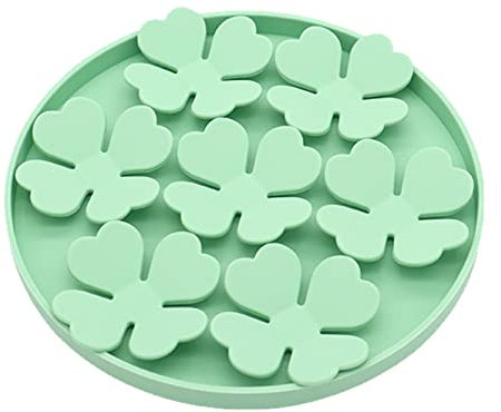 Idezek Tapis à lécher pour Chien - Bol à Alimentation Lente avec Ventouse - Puzzle Feeder avec Ventouse, Fleu surélevées pour Yaourt à l'eau, Aliments humides ou secs, soulagement