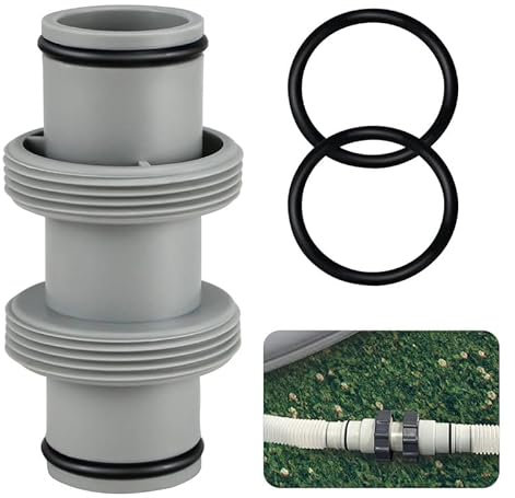 VDYXEW Pool Hose Connector, 38 mm/1.5 Inch, 2-Way Hose Connector Adapter for Intex, Bestway and Other Above Ground Pools Hose