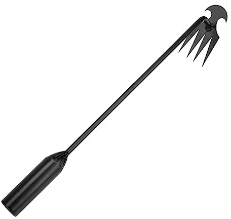 F Fityle Hand-Unkrautjäter, Unkrautjäter aus Kohlenstoffstahl, tragbares Gartengerät, Garten-Unkrautjäter-Werkzeug, 50CM
