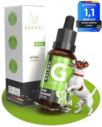 ENEMEL® Gelenk Komplex für Hunde [30ml] | leichtere Einnahme als Gelenktabletten Hund | mit Kollagen Hydrolysat | Made in Germany