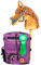 Driver13 LÓ Hobbyhorse Steckenpferd Rucksack brombeere-lila