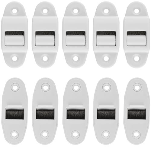 YIXNSW 10 Stück Gurtführung Rolladen, Gurtdurchführung Passend für 14mm Gurt, 6x2,3cm Gurtführung Rolladen, Gurtdurchführung Mini, Gurtführung Rolladen, Maximale Gurtbreite für Rolladengurt 14mm, Weiß