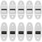 YIXNSW Lot de 10 guides de sangle pour volet roulant, largeur maximale de 14 mm, pour sangle de volet roulant, blanc