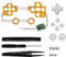 WANSUPYIN Kit d'accessoires lumineux pour manette de jeu PS4 2023