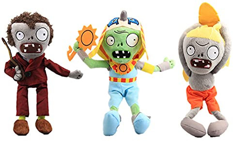 Laruokivi 3pcs Dancing Zombie & Ra Zombie & Surfer Zombie Peluche Gioco Figure Peluche Bambola farcita