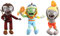 Laruokivi 3 piezas de zombies bailando y zombi Ra y zombi surfista de peluche figuras de juego de peluche muñeca de peluche