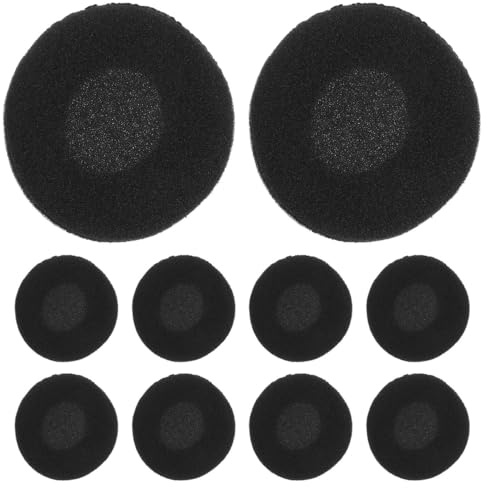 HOMSFOU 10 Pièces Casque Oreille Couvre Coussinets Coussins 40Mm Earpad Earbud 40Mm Oreille Coussin Mousse Intra-Auriculaires Mousse Écouteurs Conseils Earpad Cusion Cover Ear Pad 40Mm