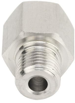 Auslaufsicherer Manometer-Sender-Adapter aus Edelstahl, 1/8-Zoll-NPT-Innengewinde auf M10x1,0-Außengewinde-Adapter mit Dichtung