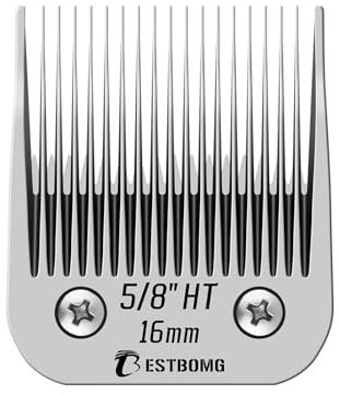 BESTBOMG Ersatzklinge für Hundepflege, kompatibel mit Andis/Wahl/Oster Hundeschermaschine (1,6 cm HT 16 mm)