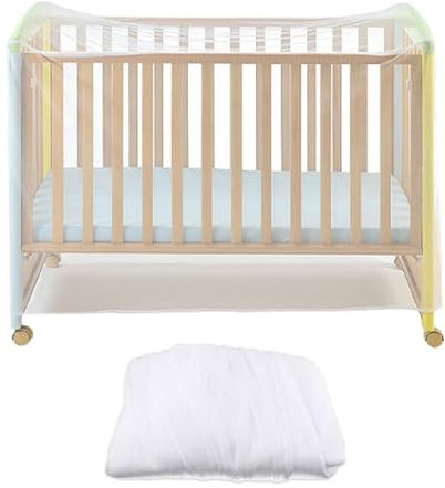 Zanzariera per Lettino Neonato,Zanzariera Culla,Zanzariera per Lettino Bambino,Zanzariera Lettino Neonato,Protezione Zanzare e Insetti per Lettino Neonato,Robusta e Lavabile,135 * 60 * 90CM