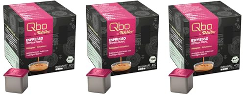 Tchibo Qbo Espresso Sidama Royal Premium Kaffeekapseln, 81 Stück – 3x27 Kapseln (Espresso, Intensität 4/10, aromatisch fruchtig), nachhaltig, Bio-Siegel, aus 70% nachwachsenden Rohstoffen¹