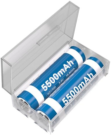 5500mAh Akku 3.6V mit Batterien Aufbewahrungsbox für Taschenlampe Scheinwerfer-2 Stück