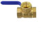 3-Wege-Kugelhahn Messing T-Port L-Port Kugelhahn für Wasser Öl Gas, 1/4 Zoll, 3/8 Zoll, 1/2 Zoll, 3/4 Zoll, 1 Zoll Messing-Kugelhahn (DN25 T-Typ)