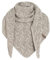 KNIT FACTORY - Dreiecksschal Josh - Damen Strickschal mit Wolle - Umschlagtuch für den Herbst und Winter - Winterschal - Dreieckstuch - XXL Schal - 200x70 cm - Beige/Iced Clay