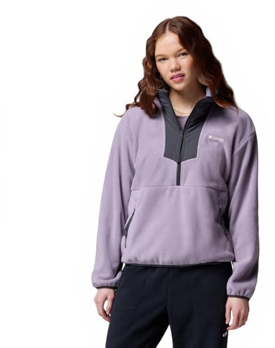 Columbia Sequoia Grove - Pile da Donna con Mezza Zip, Colore: Viola scisto, squalo, XL