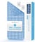 Bächlein PVC Badewannenmatte Transparent Blau – Antirutsch Einlage 88x40 cm mit Haken zum Aufhängen, rutschfest & Schimmelresistent, BPA- & Latexfrei, Maschinenwaschbar