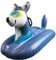 Habarri Aufblasbarer Schlitten Eisbär Snow Tube | Pool Schwimmmatratze 2 in 1 Parent (Husky-Hund)