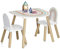 Basera Kinder-Sitzgarnitur aus MDF und Kiefer, 3-teilig, Regenbogen-Design