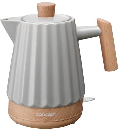 Concept RK0091 Ceramic Water kettle 1,5 l, grigio chiaro, grigio chiaro