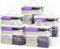 Clear Zippered Storage Bag Foldable Storage Bag, 22L Clear Storage Bags for Clothes, and Blanket Storage Bags for Bedding, CDs, Blankets, Comforters, Clothing & Toys (White, 5-pack)