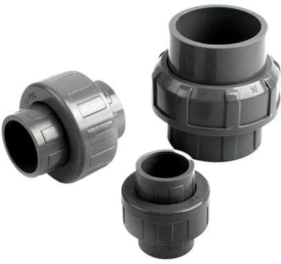1PC 20/25/32/40/50mm PVC Union Stecker Garten Bewässerung Joint Aquarium Fisch tank Abnehmbare Joint Wasser Rohr Gerade Fitting(40mm A)