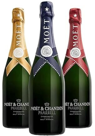Moet & Chandon Pharell Williams 3 Bottiglie, 750ml