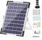 Zoegneer Sistema di irrigazione solare con 30 tubi a goccia irrigazione automatica per piante in vaso 5 W pannello solare 120L/H pompa timer allarme intelligente kit di distribuzione uniforme