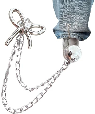 Magnetische Klammern für Damenbekleidung | Starke Magnetklammern für Hosensaum mit Kette, modisches Accessoire für Damen, Mädchen, Teenager, Alltag, Reisen, Hose