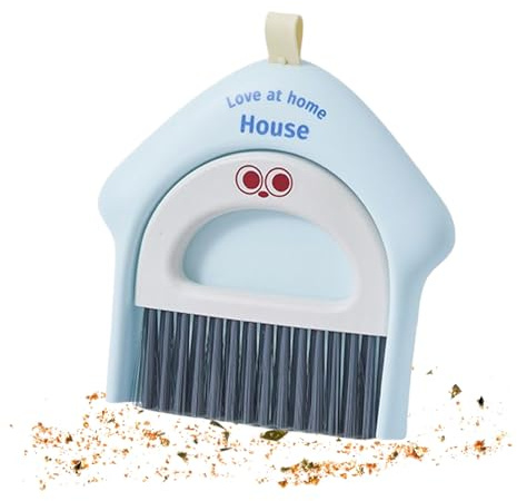 Ylnailky Broom with Dustpan Combo Set - Mini Cartoon Sweeping Duster | Broom Dustpan Set | for House Kitchen Floor Dorm Garage Indoor Outdoor Keyboard