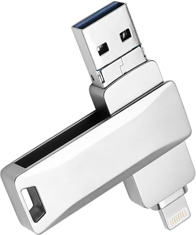 Chiavetta USB 256 GB, chiavetta USB USB per iPhone Android, 3 in 1 Dual USB Stick per cellulare con porta USB-C e USB-A, compatibile con iPhone, iPad, MacBook, PC