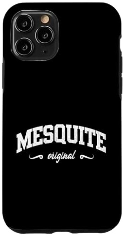 Custodia per iPhone 11 Pro Mesquite Originale Vintage Città natale Pride Varsity College