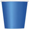Papierbecher - 266 ml - Königsblau - 8er-Pack