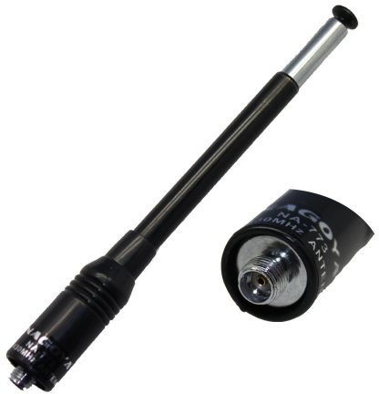 Secuda () de Nagoya NA-773 banda Dual antena de látigo extensible 144/430MHz VHF/UHF SMA-F para Baofeng Kenwood LINTON Puxing WEIERWEI Quansheng, Wouxun HYT radio 122 – 657
