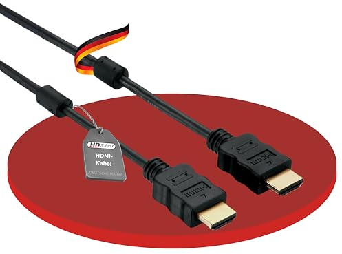 HDSupply High Speed HDMI Kabel mit Ethernet, mit Ferrite 0,50m
