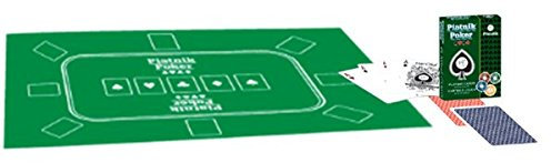 Vier Treff Piatnik Pokerauflage inkl. Pro Poker Spielkarten (1322)