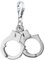 Nenalina Handschellen Karabiner Charm Anhänger für Bettelarmband aus 925 Sterling Silber 713059-000