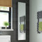 1300 x 300 Tall Stainless Steel Bathroom Mirror Cabinet Double Door Storage Unit MC123