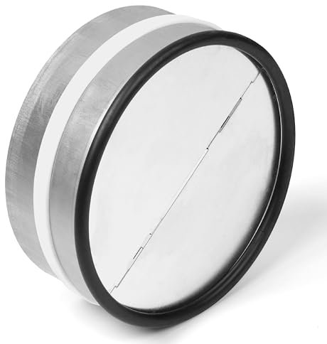 neverest® RKI 200 mm Clapet Anti Retour et Joint Caoutchouc pour Tuyaux Ventilation Intérieur